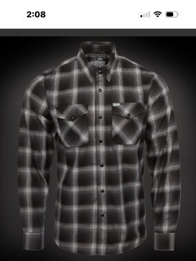 DIXXON Static Men’s Flannel Black White Size XL EUC